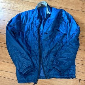 Men’s Outdoor Research XL lightweight jacket.  Medium BlueNylon/polyester.